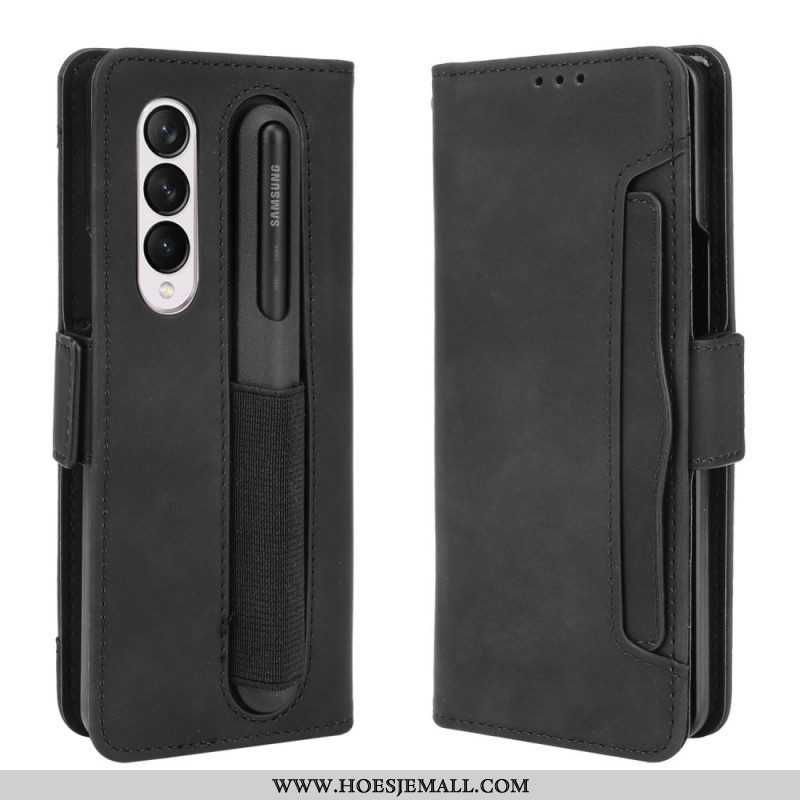 Flip Case voor Samsung Galaxy Z Fold 3 5G Eersteklas Stylushouder