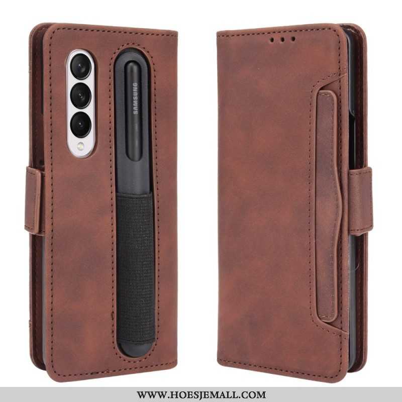 Flip Case voor Samsung Galaxy Z Fold 3 5G Eersteklas Stylushouder