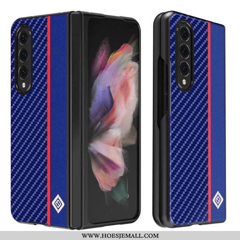 Hoesje voor Samsung Galaxy Z Fold 3 5G Koolstofvezellijn Lc.imeeke