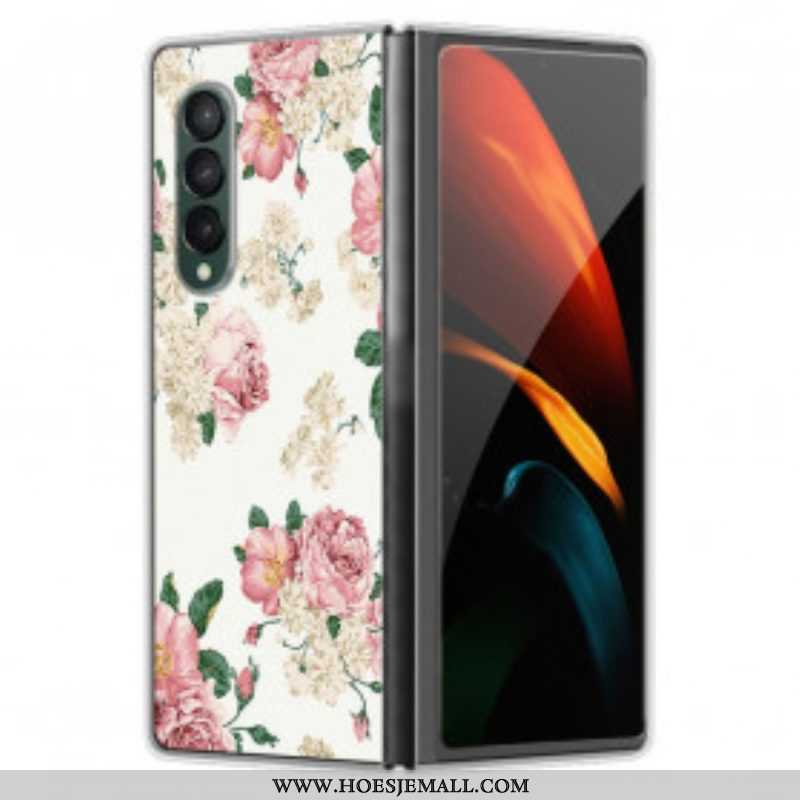 Hoesje voor Samsung Galaxy Z Fold 3 5G Vrijheid Bloemen