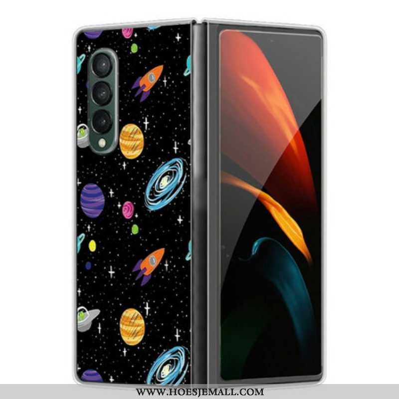 Hoesje voor Samsung Galaxy Z Fold 3 5G Ruimte