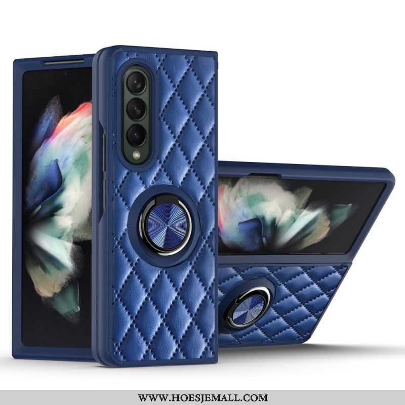 Hoesje voor Samsung Galaxy Z Fold 3 5G Gevoerd Met Ring-support