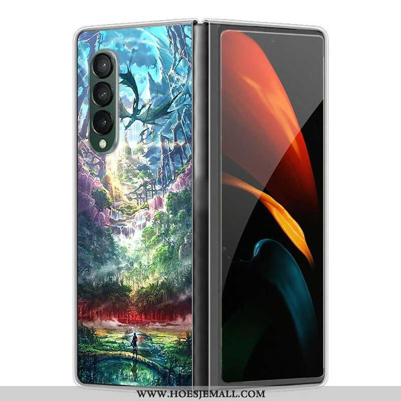 Hoesje voor Samsung Galaxy Z Fold 3 5G Artistieke Aard