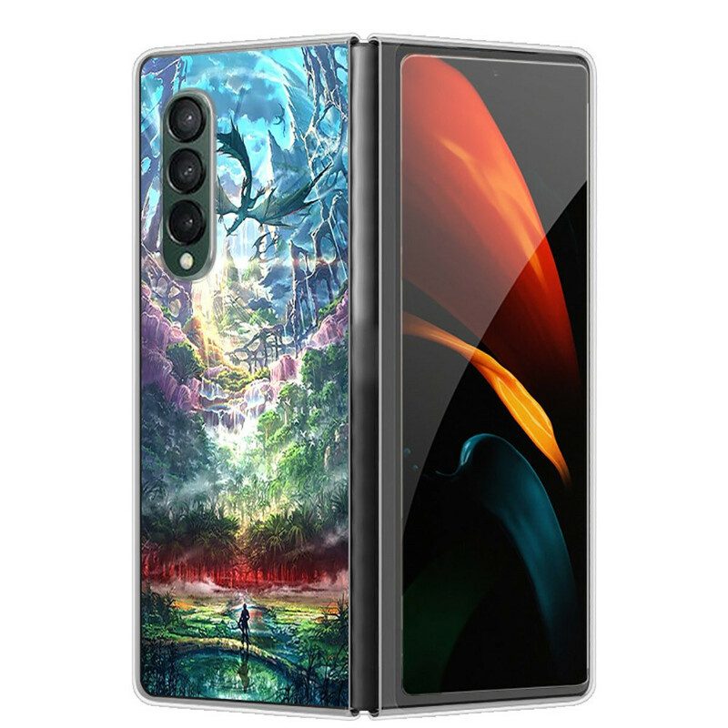 Hoesje voor Samsung Galaxy Z Fold 3 5G Artistieke Aard