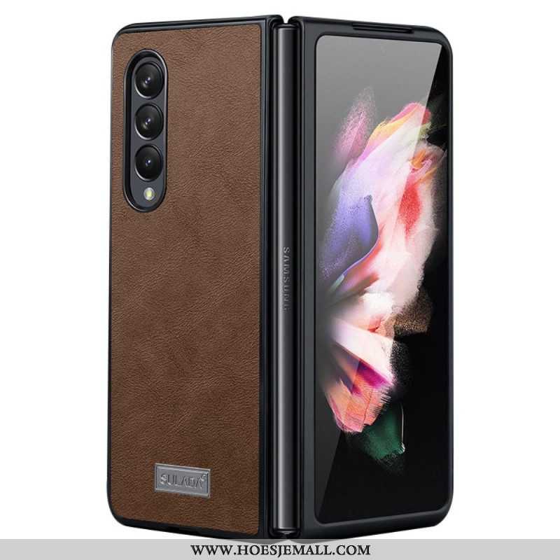 Telefoonhoesje voor Samsung Galaxy Z Fold 3 5G Kunstleer Sulada