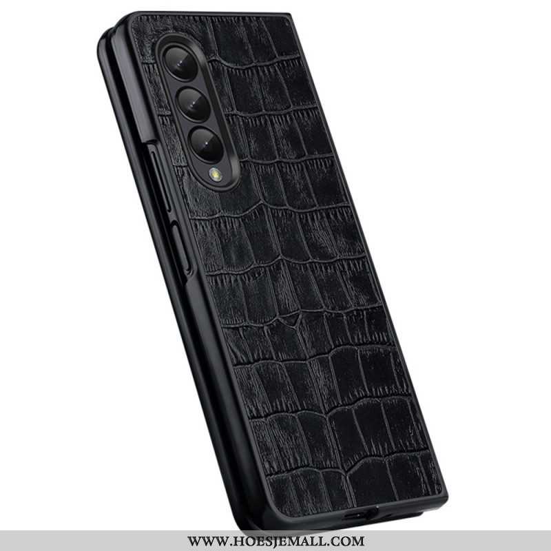 Hoesje voor Samsung Galaxy Z Fold 4 Croco Chique