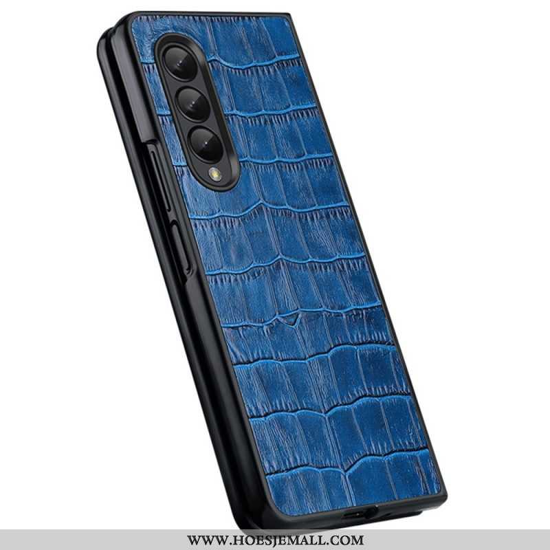 Hoesje voor Samsung Galaxy Z Fold 4 Croco Chique