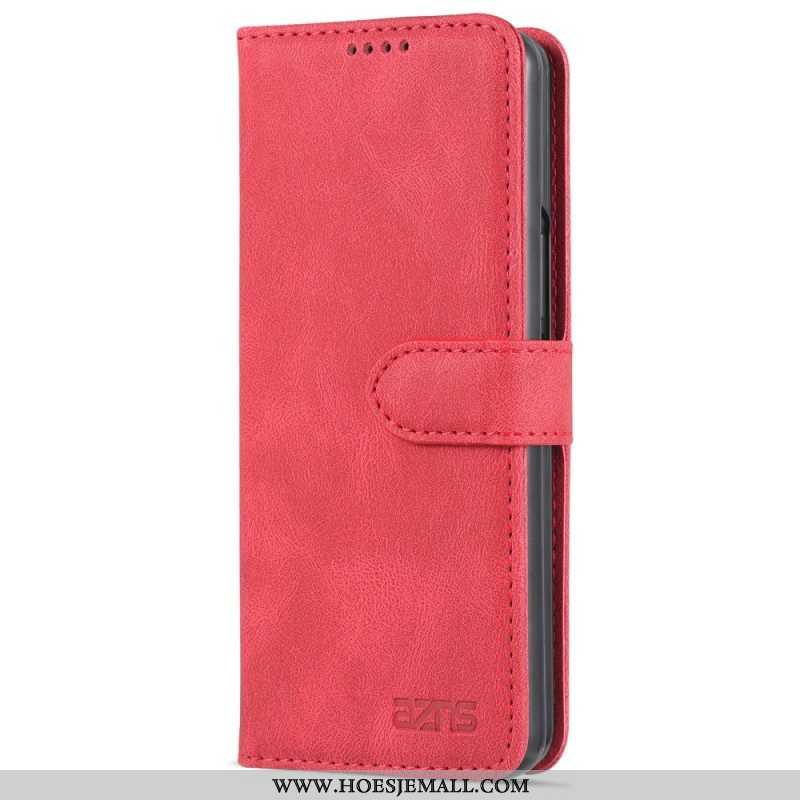 Leren Hoesje voor Samsung Galaxy Z Fold 4 Portemonnee Leren Azns Stikselportemonnee