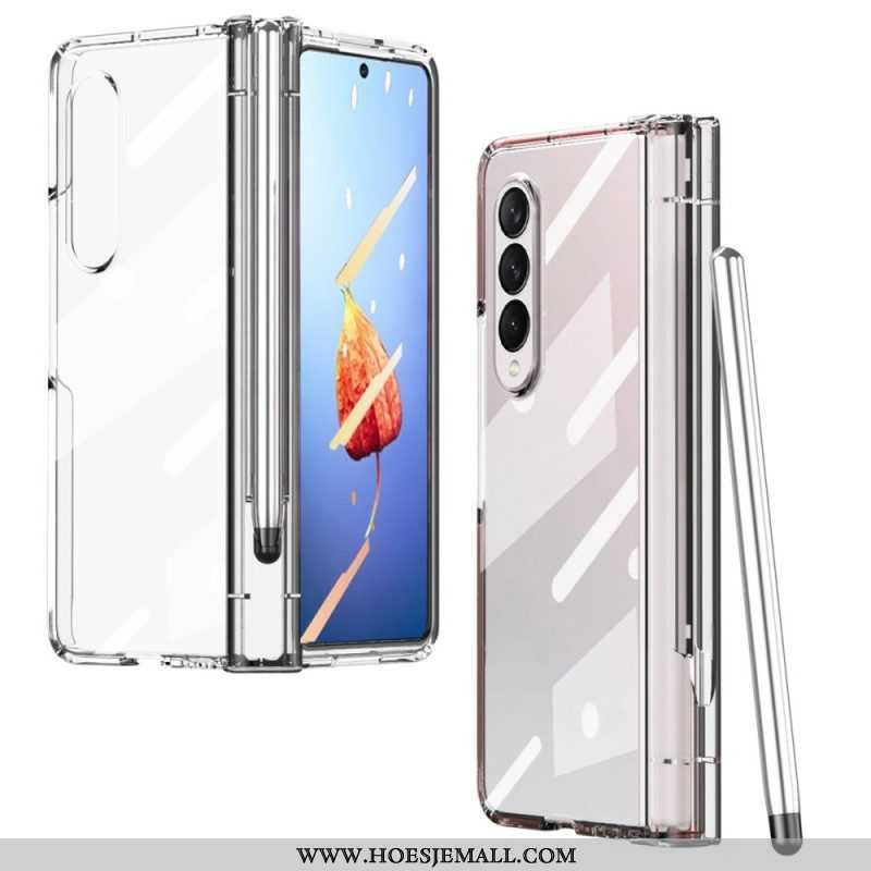 Hoesje voor Samsung Galaxy Z Fold 4 Frosted Shell Met Stylus