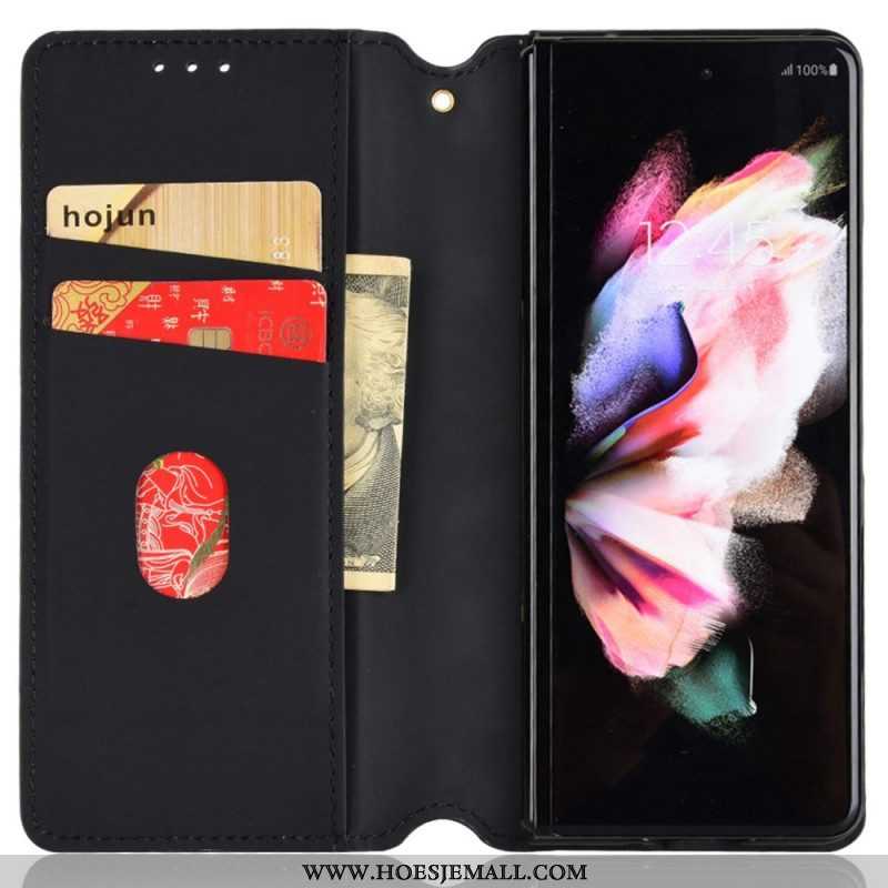 Bescherming Hoesje voor Samsung Galaxy Z Fold 4 Folio-hoesje 3d Kubus