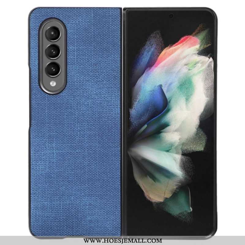 Hoesje voor Samsung Galaxy Z Fold 4 Geweven Kunstleer