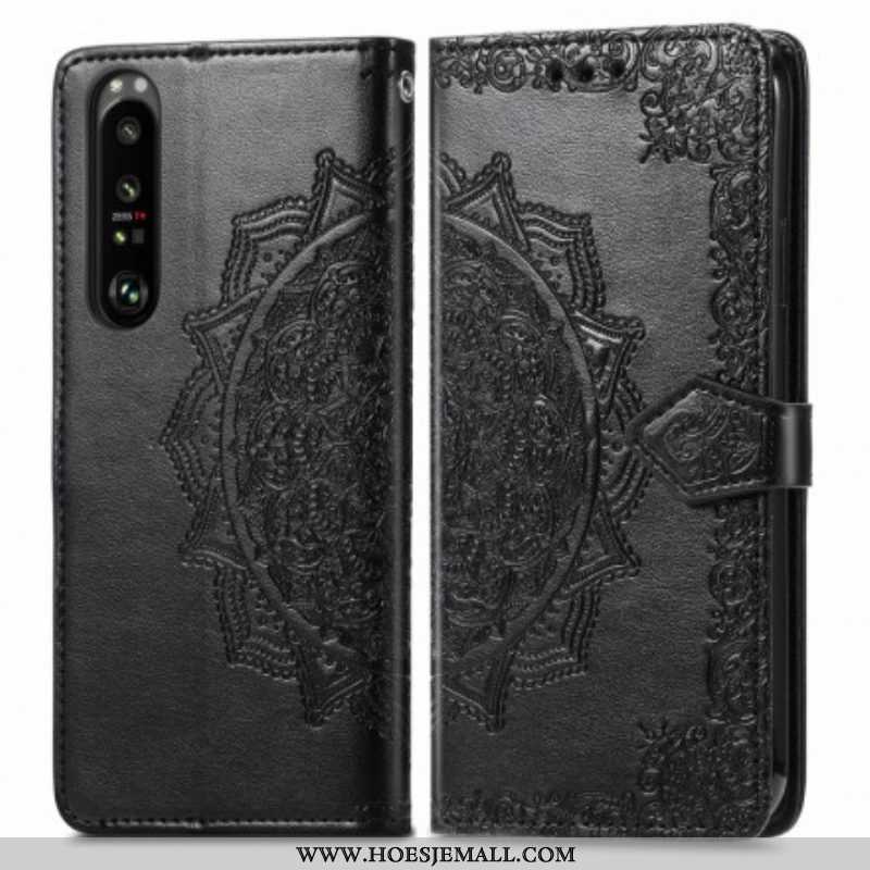 Folio-hoesje voor Sony Xperia 1 III Mandala Middeleeuwen