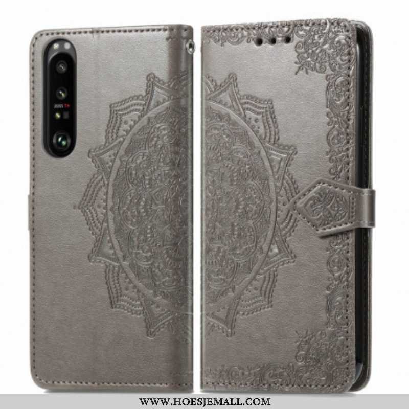 Folio-hoesje voor Sony Xperia 1 III Mandala Middeleeuwen