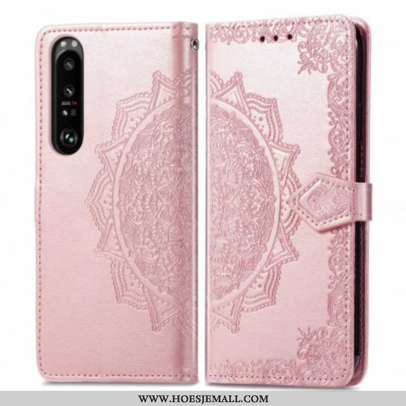 Folio-hoesje voor Sony Xperia 1 III Mandala Middeleeuwen