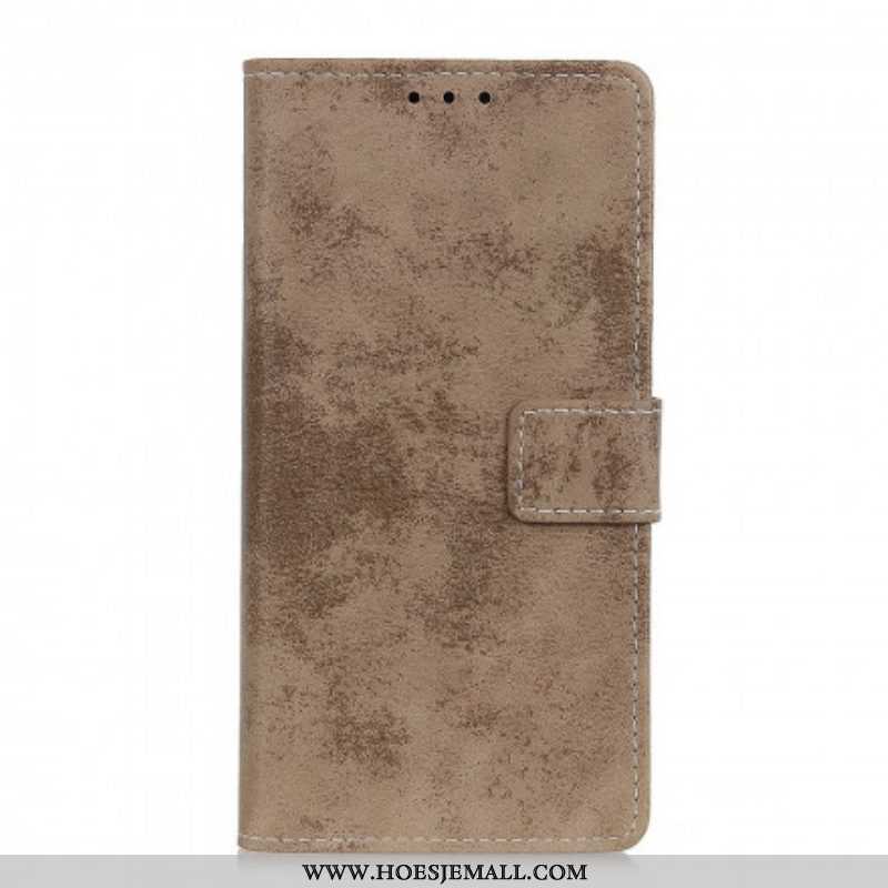 Flip Case voor Sony Xperia 1 III Vintage Leereffect