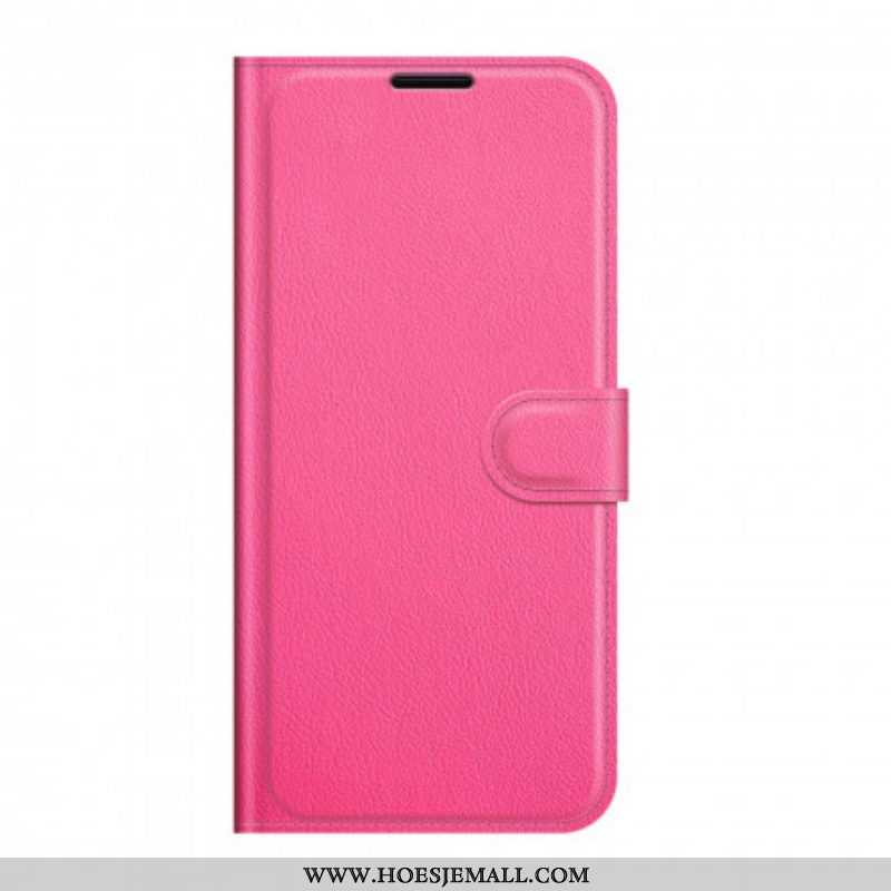 Flip Case voor Sony Xperia 1 III Klassiek Lychee-effect