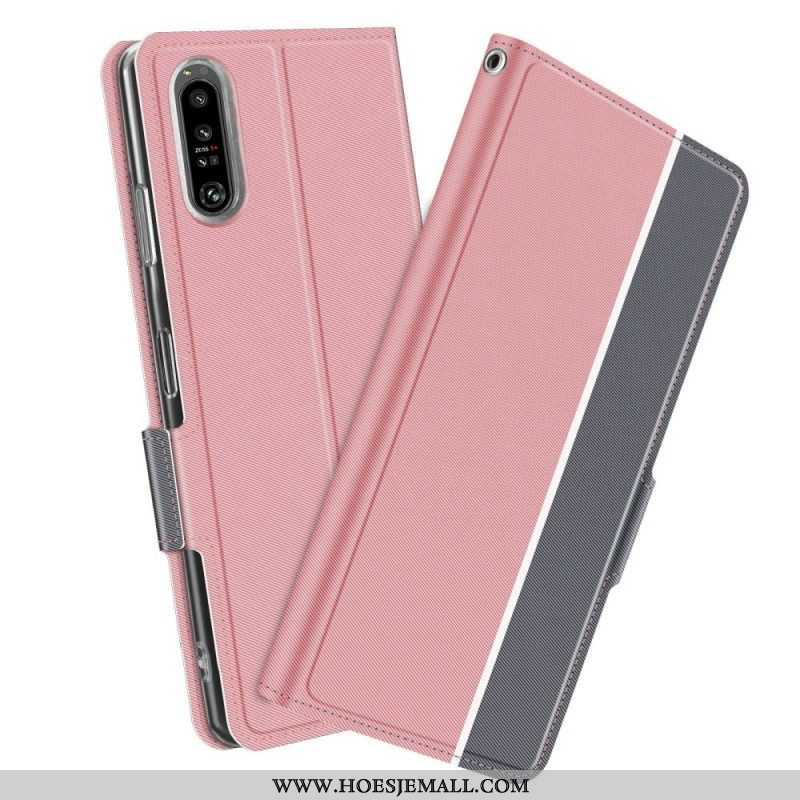 Bescherming Hoesje voor Sony Xperia 1 IV Folio-hoesje Tweekleurige Baiyu