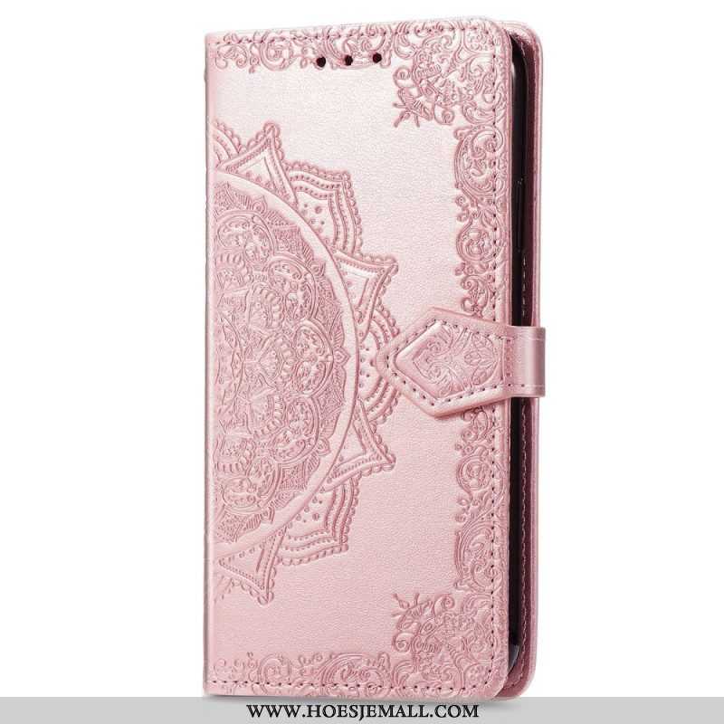 Folio-hoesje voor Sony Xperia 1 IV Mandala Zon Met Lanyard