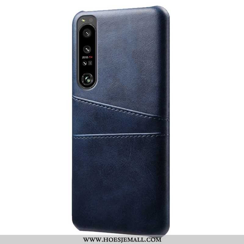 Hoesje voor Sony Xperia 1 IV Kaarthouder Met Leereffect