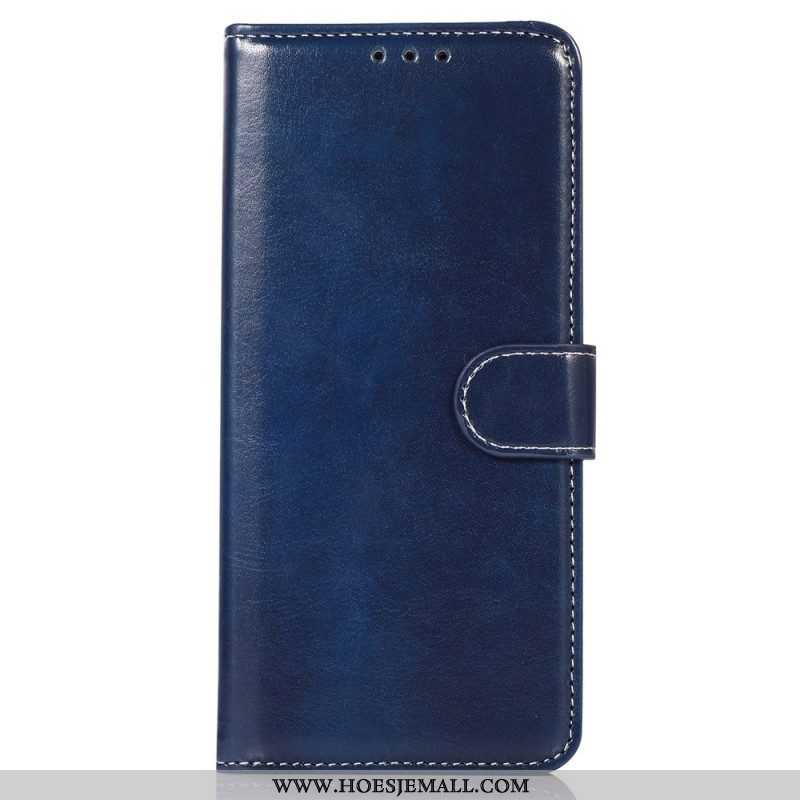 Flip Case voor Sony Xperia 1 IV Zichtbare Naden In Leerstijl