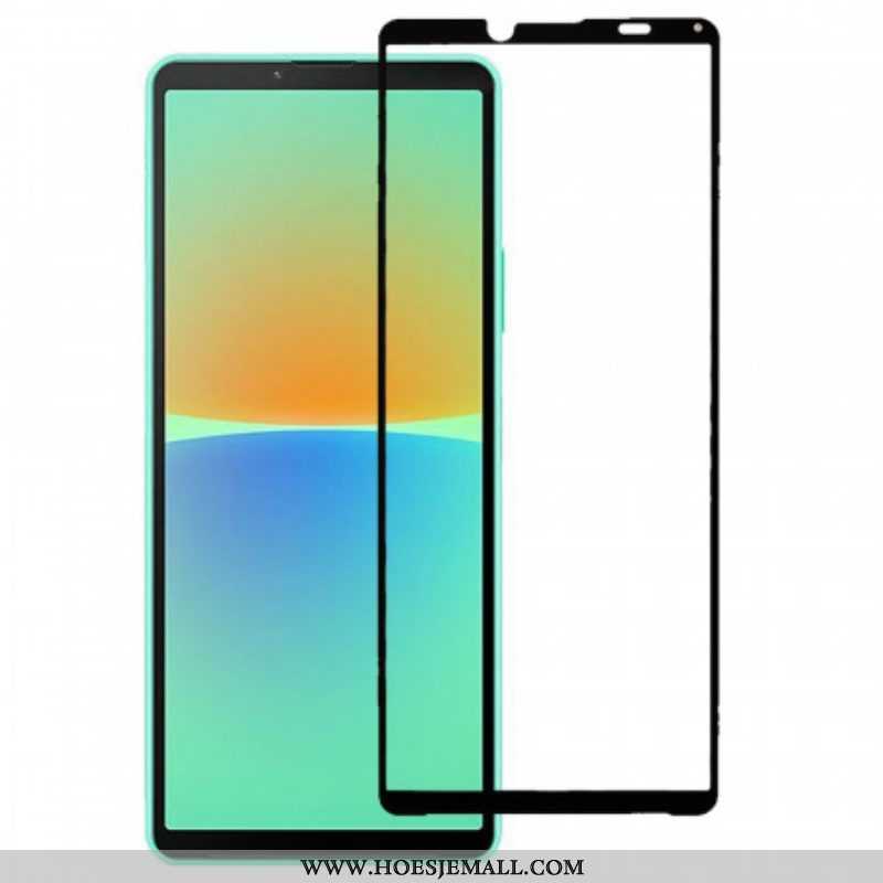 Sony Xperia 10 Iv Screenprotector Van Gehard Glas Met Zwarte Rand