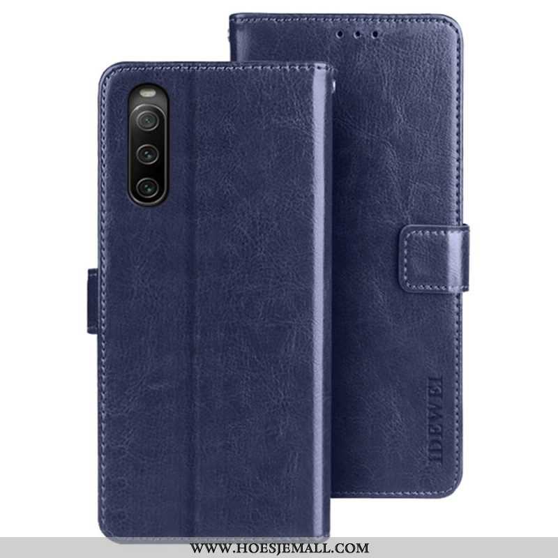 Folio-hoesje voor Sony Xperia 10 IV Imitatieleer Idewei