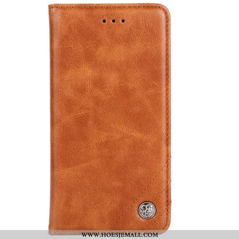 Bescherming Hoesje voor Sony Xperia 10 IV Folio-hoesje Kunstleer Decoratieve Klinknagel