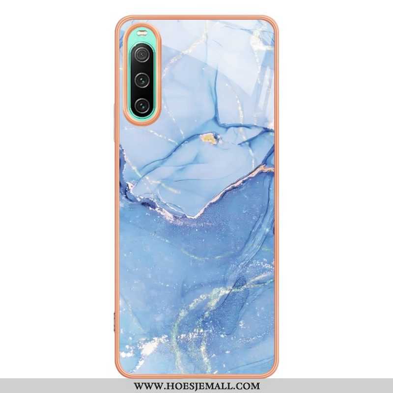 Hoesje voor Sony Xperia 10 IV Marmer