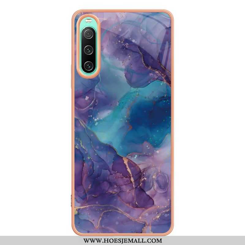 Hoesje voor Sony Xperia 10 IV Marmer