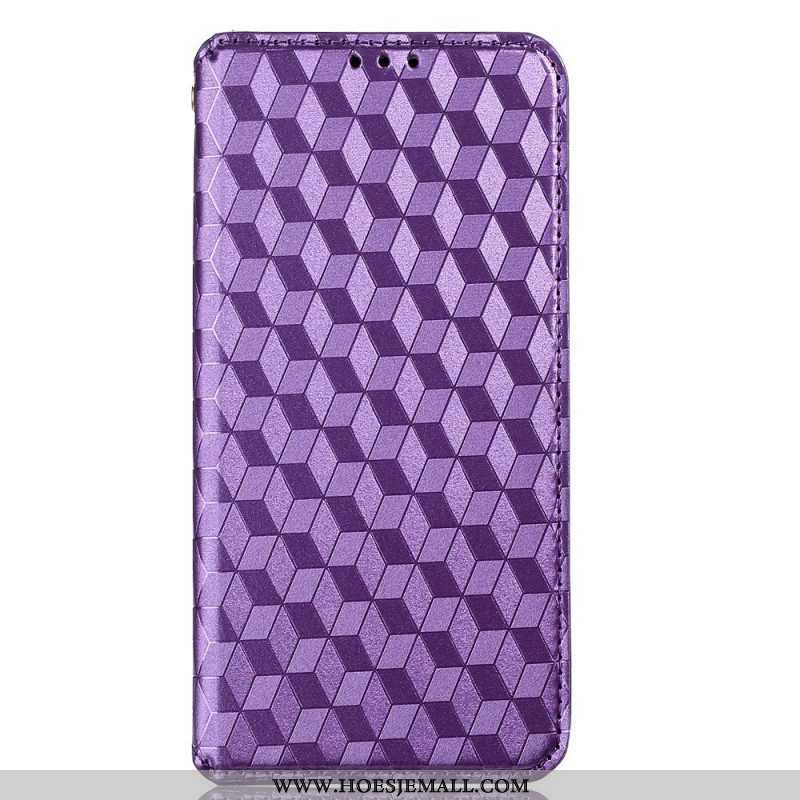 Bescherming Hoesje voor Sony Xperia 10 IV Folio-hoesje 3d Kubussen