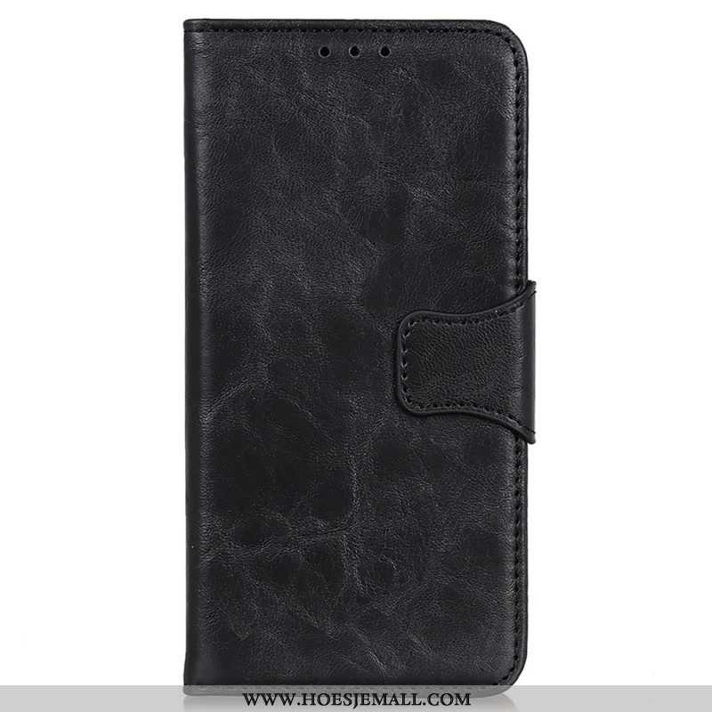 Folio-hoesje voor Sony Xperia 5 IV Gespleten Lederen Vintage Sluiting