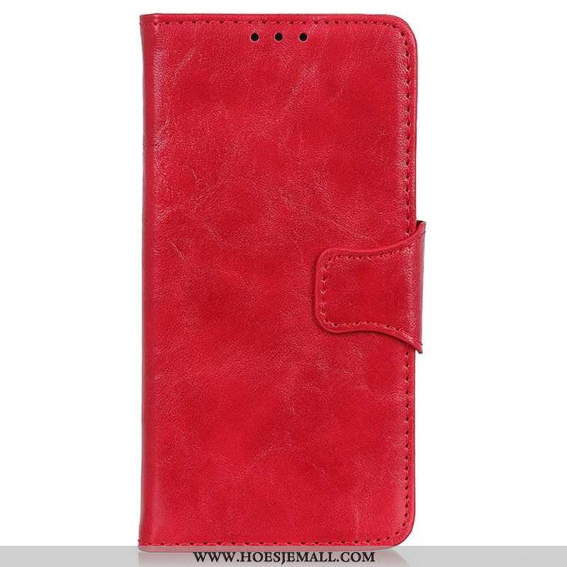 Folio-hoesje voor Sony Xperia 5 IV Gespleten Lederen Vintage Sluiting