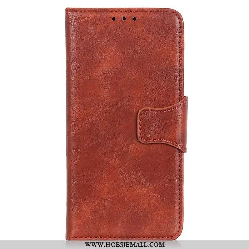 Folio-hoesje voor Sony Xperia 5 IV Gespleten Lederen Vintage Sluiting