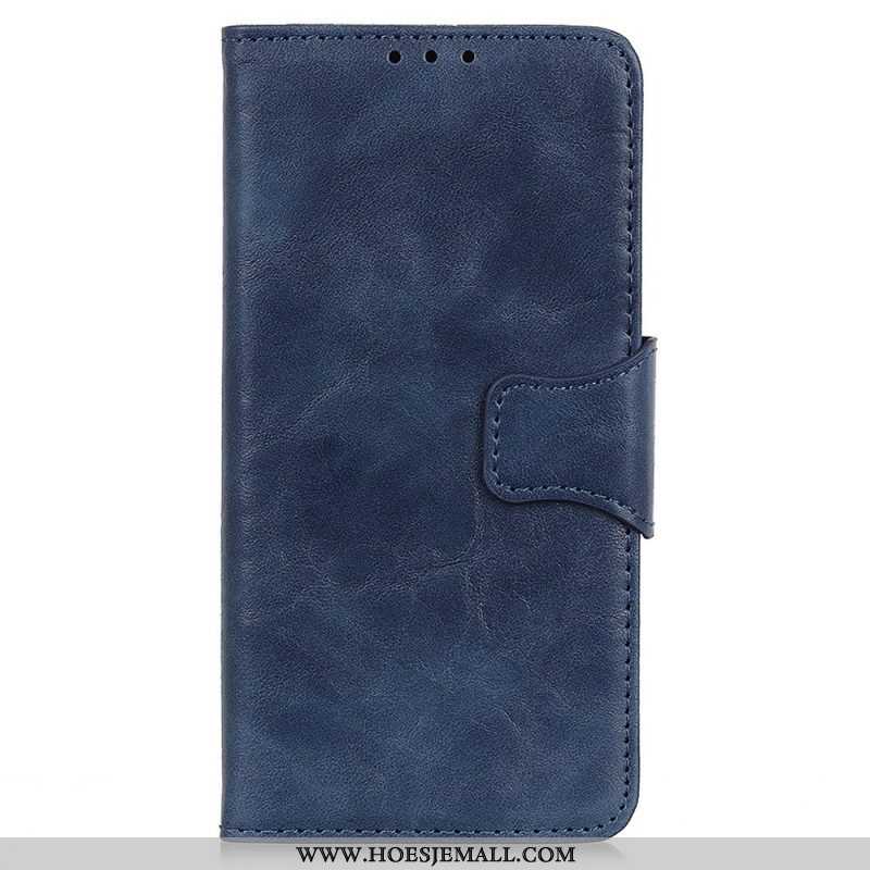 Folio-hoesje voor Sony Xperia 5 IV Gespleten Lederen Vintage Sluiting