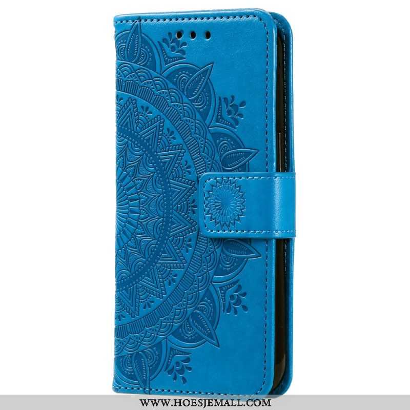 Folio-hoesje voor Sony Xperia 5 IV Met Ketting Strappy Zon Mandala