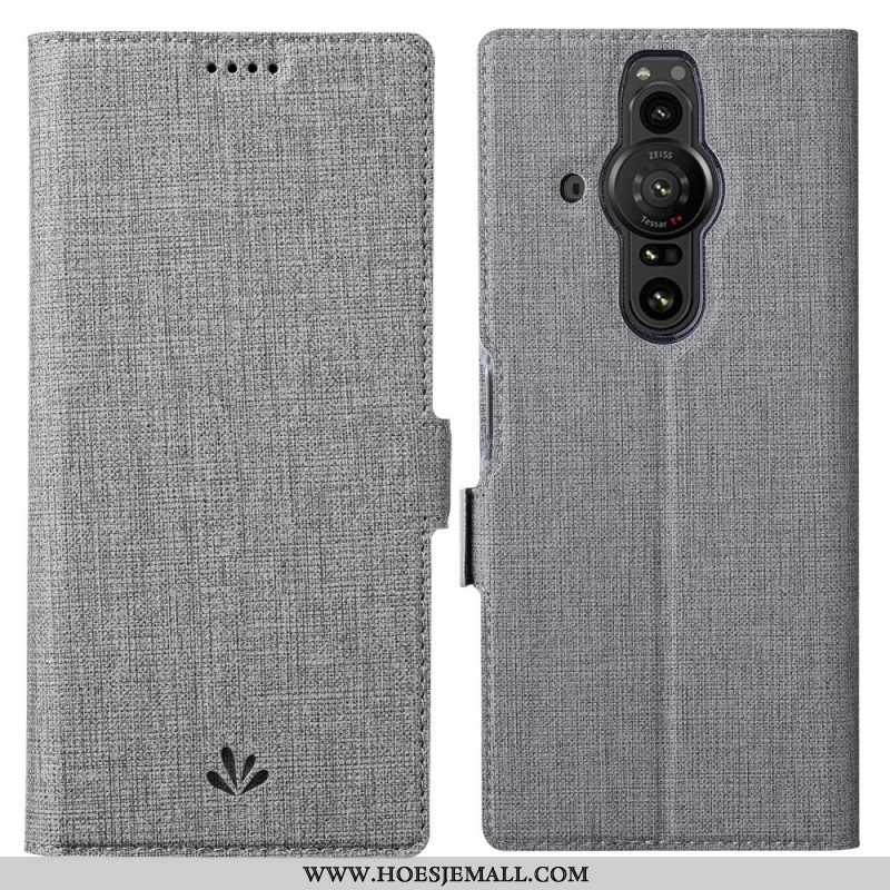 Leren Hoesje voor Sony Xperia Pro-I Getextureerde Vili Dmx