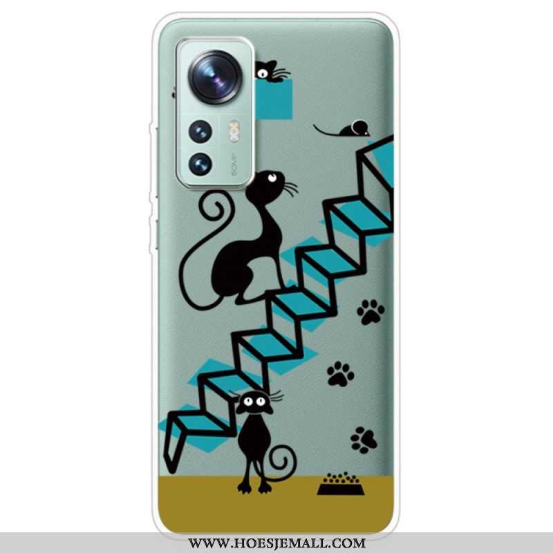 Telefoonhoesje voor Xiaomi 12 / 12X Grappige Katten