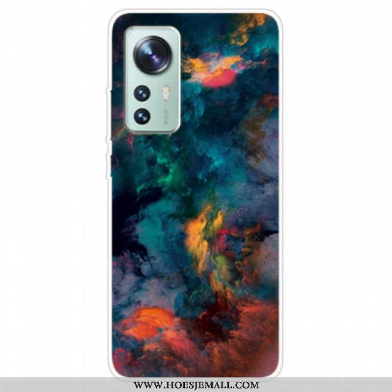 Hoesje voor Xiaomi 12 / 12X Kleurrijke Cloud Silicone