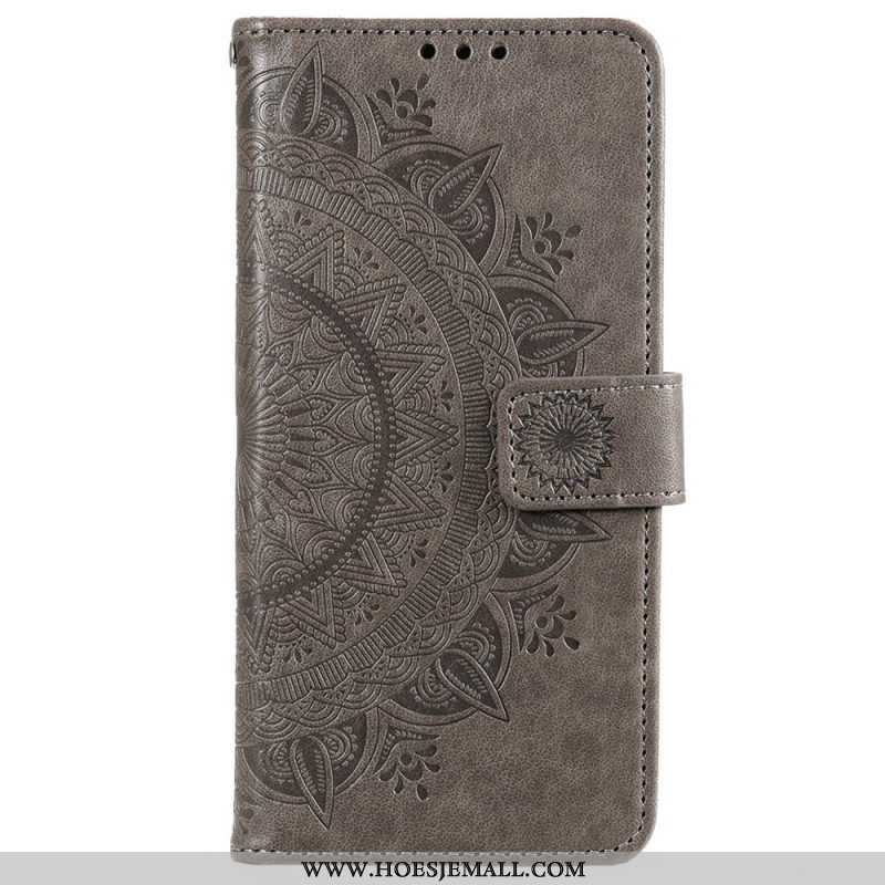 Leren Hoesje voor Xiaomi 12 / 12X Zon Mandala