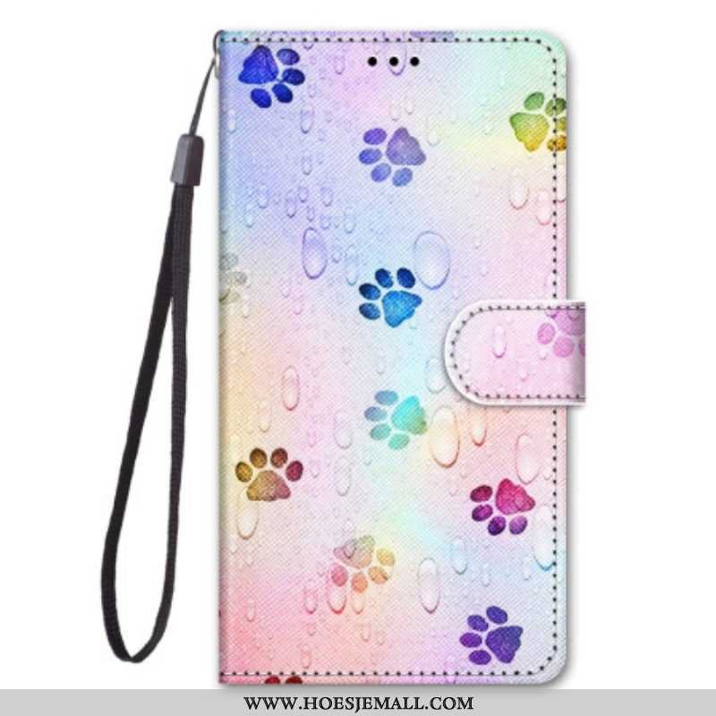 Leren Hoesje voor Xiaomi 12 / 12X Met Ketting Riemsporen