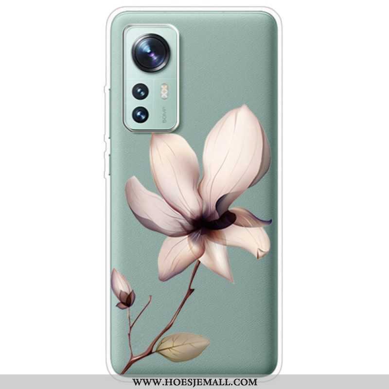 Telefoonhoesje voor Xiaomi 12 / 12X Transparante Één Bloem