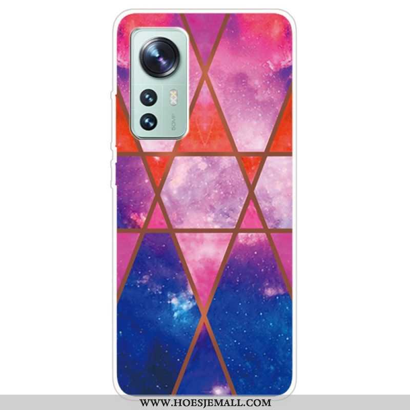 Hoesje voor Xiaomi 12 / 12X Weiger Geometrisch Marmer