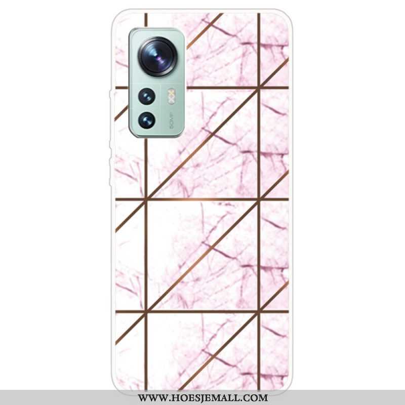 Hoesje voor Xiaomi 12 / 12X Weiger Geometrisch Marmer