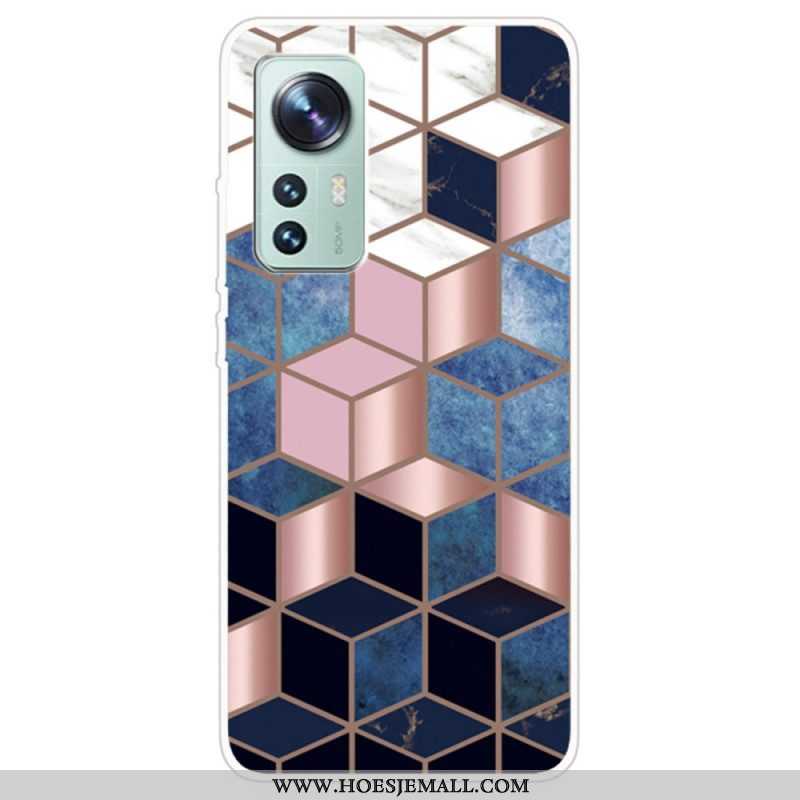 Hoesje voor Xiaomi 12 / 12X Weiger Geometrisch Marmer