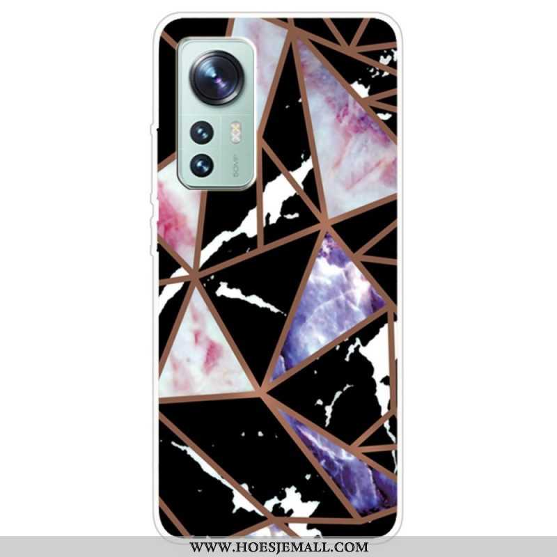 Hoesje voor Xiaomi 12 / 12X Weiger Geometrisch Marmer