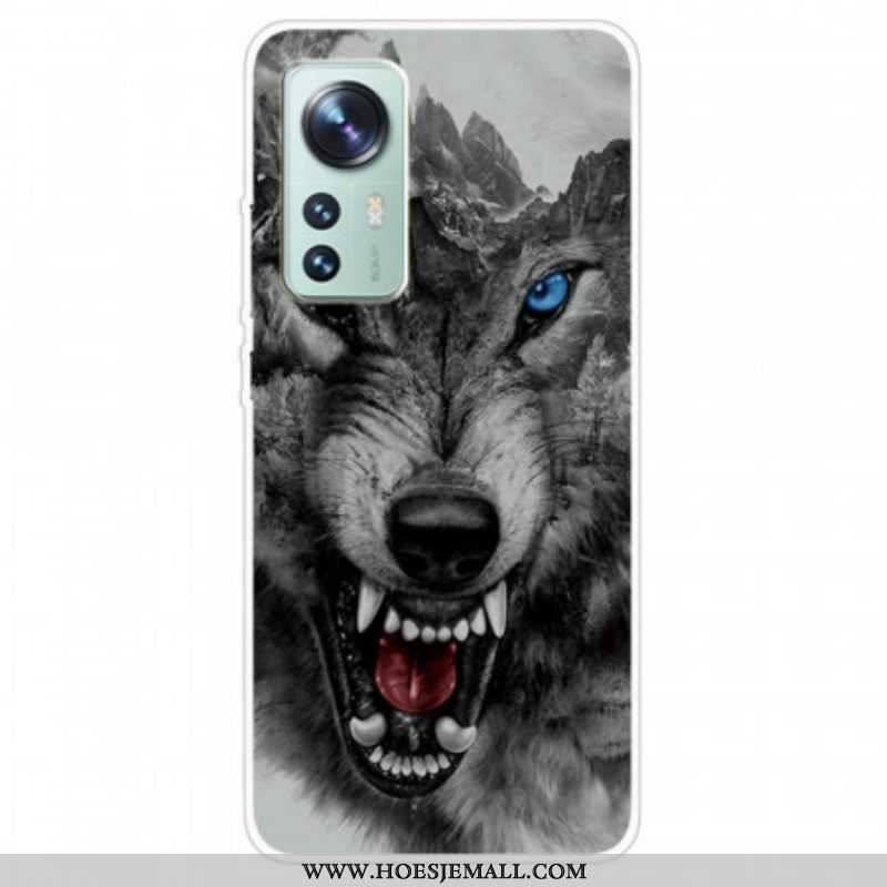 Telefoonhoesje voor Xiaomi 12 / 12X Siliconen Wilde Wolf