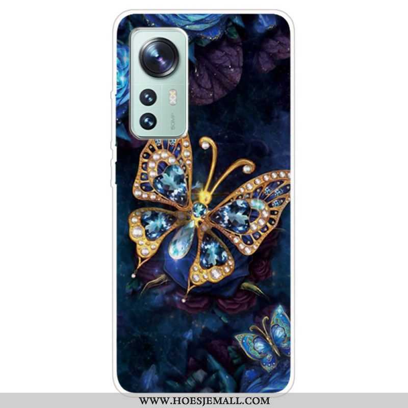 Hoesje voor Xiaomi 12 / 12X Betoverde Vlinder Siliconen