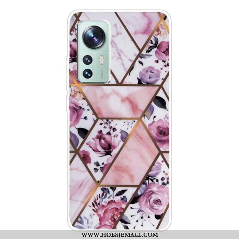 Hoesje voor Xiaomi 12 / 12X Siliconen Marmeren Geometrie