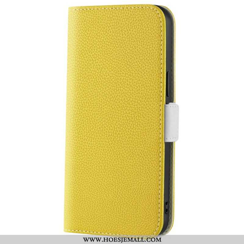 Leren Hoesje voor Xiaomi 12 / 12X Litchi Lederen Dubbele Sluiting