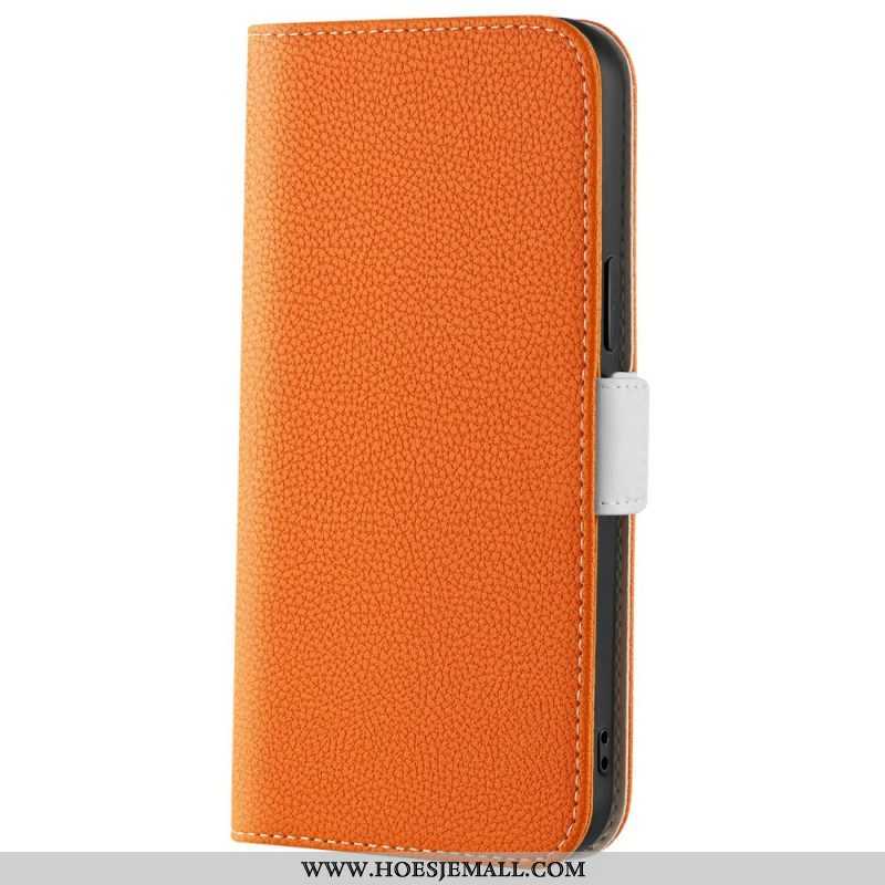 Leren Hoesje voor Xiaomi 12 / 12X Litchi Lederen Dubbele Sluiting